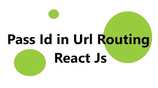 How to Get ID from URL in React Js  Pass Id in Routing in React Js [upl. by Ainesy]