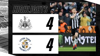 Newcastle United 4 Luton Town 4  Premier League Highlights [upl. by Kim]