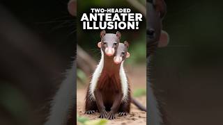 Unbelievable TwoHeaded Anteater Illusion shorts [upl. by Nnazus]