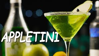 How to Make The Best Appletini Cocktail Drink Ingredients and Recipe [upl. by Garret]