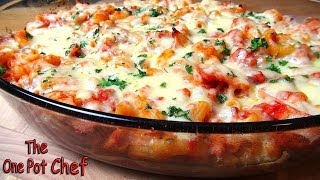 Cheesy Bacon Pasta Bake  One Pot Chef [upl. by Reynold552]