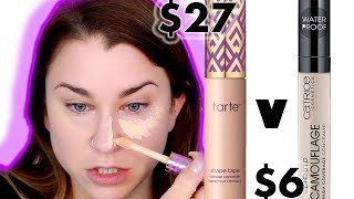 TARTE SHAPE TAPE v CATRICE CAMOUFLAGE CONCEALER BATTLE  Beauty Banter [upl. by Fabrianna]