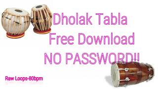 Tabla Dholak Loops 44 80BPM for DAW  Free Download  Simon Jayakumar [upl. by Corvin]