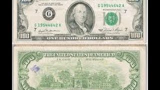 Rare Old Version United States 100 dollar bill video [upl. by Lovell]