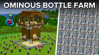 Minecraft Ominous Bottle Farm  390 Bottles Every Hour  121 [upl. by Niriam]