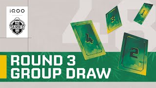 ROUND 03 GROUP DRAW LIVE  iQOO BMPS 2024 [upl. by Stevana127]