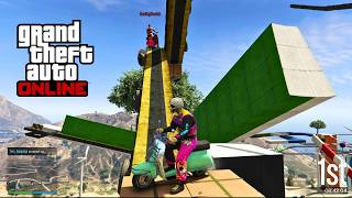 You Wont Believe the CRAZY Faggio Mod Parkour Races in GTA Online [upl. by Carrol]