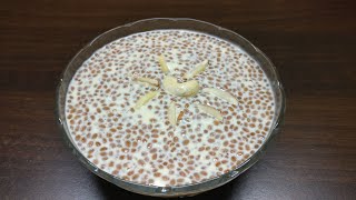 ಆಳವಿ ಪಾಯಸಾ Alvi Payasa recipe in kannada North karnataka Traditional recipeGarden Cress Seeds [upl. by Rafaela]