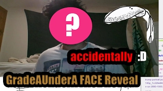 GradeAUnderA Real Face Reveal accidentally on stream [upl. by Emilia]