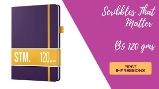 Scribbles That Matter B5 120 GSM  First Impressions  2022 Bullet Journals  Unboxing Bujo [upl. by Gladis]