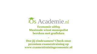 Maximale winst monopolie met grafieken  economie uitleg [upl. by Aryas775]