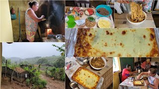 DOMINGÃO DE CHUVA ⛈️ PREPAREI A PARMEGIANA DE CARNE MOÍDA E MACARRÃO AO MOLHO DELICIOSO😋 [upl. by Sherfield]