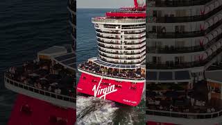 Aft Perspectives of Scarlet Lady 🚢🌹💦foryou youtubeshorts viralvideo [upl. by Ahsieker]