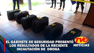 El gabinete de seguridad presentó los resultados de la reciente incautación de droga [upl. by Fernando]