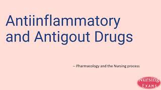 Antiinflammatory and Antigout Drugs  Pharmacology and the Nursing Process  Nursing school [upl. by Frederigo58]