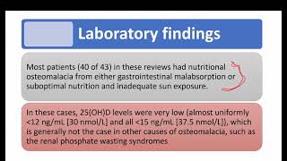Osteomalacia 1 [upl. by Eadmund]