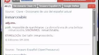 Definición de inmarcesible [upl. by Stefano]