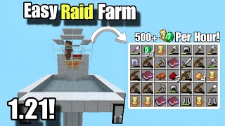 Easy Raid Farm For EmeraldTotemMinecraft Pocket Edition 121 [upl. by Nissa]