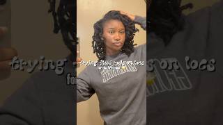 flexi rod set on locs 🌟 locs loccommunity locsjourney reels locstyles [upl. by Dallman]