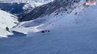 Anton Escoubas 🇫🇷  GS race in Saint Lary France weareskiing atomic [upl. by Nnyla410]