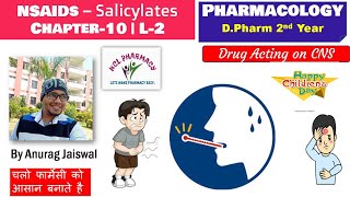 Salicylates  NSAIDs  L2 Chapter10  Pharmacology [upl. by Drawde239]