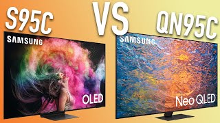 Samsung S95C OLED vs QN95C QLED Here’s Which TV You Should Get [upl. by Atinid]