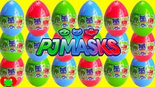 Opening PJ Masks Surprise Eggs [upl. by Etteniotna]