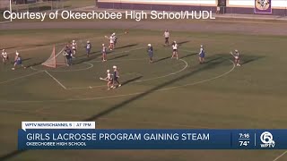 Girls lacrosse gains steam in Okeechobee County [upl. by Gilbertine317]