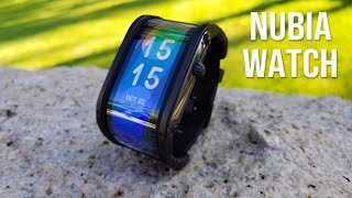 Smartwatch With Curved Flexible Display  Nubia Watch  That’s Cool [upl. by Kilgore]