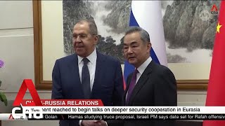 Russia and China pledge to deepen security cooperation as Lavrov visits [upl. by Myrilla]