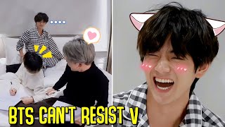 BTS and Staff Cant Resist V  BTS Taehyung Cute Moments [upl. by Anirtak140]