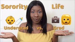 NPHC Sorority Advice  Undergraduate vs Graduate Sorority Life  KelsTells [upl. by Savitt168]