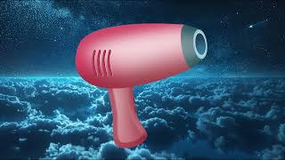 Baby Hair Dryer Sleep Sounds  White Noise hairdryer [upl. by Narcis]