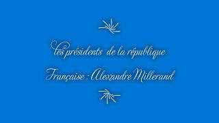 Les présidents de la république Française  Alexandre Millerand [upl. by Sined]