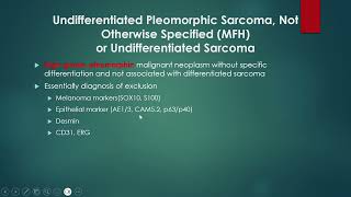 2024 09 17 Undifferentiated Pleomorphic Sarcoma bstpath [upl. by Laith]