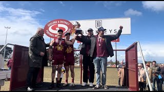 East Geelong celebrates 2024 reserves premiership win [upl. by Hanoj117]