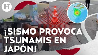 ¡Impresionantes imágenes Así fue el sismo de 71 en Japón que dejó 9 heridos y provocó tsunamis [upl. by Tanhya855]