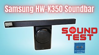 Samsung HWK350 Soundbar Sound Test [upl. by Atwahs]