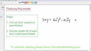 Factoring Polynomials Examples [upl. by Noicpesnoc]