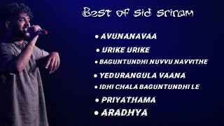 best of sid sriram newsongs [upl. by Ancier]