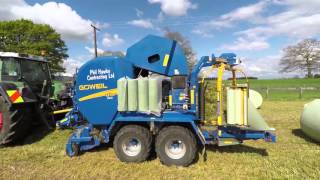 Season 2015 Goweil G1 G5040 Baler Wrapper Combination [upl. by Edveh]