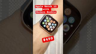 Exclusive  Apple Watch Series 10 Gold Titanium unboxing  Deep Blue Modern Buckle  viralshort [upl. by Cave]