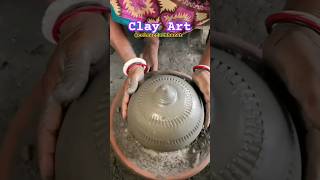 making piggy bank from clay मिट्टी से गुल्लक निर्माण clayart claycraft piggybank [upl. by Aneeg]