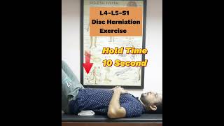 L4L5S1 Disc Herniation Pain Relief Exercisephysiotherapy shorts [upl. by Dilaw863]