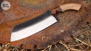 Creating a Chopper Knife from an Old Saw Blade [upl. by Anaerol]