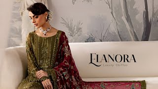 Nureh Elanora Luxury Festive Collection 2024  Nureh Luxury Chiffon Unstitched Collection 2024 [upl. by Lari65]