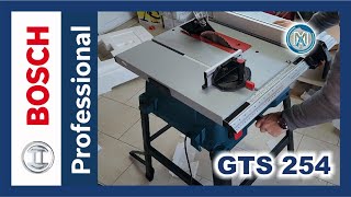 Sierra BOSCH GTS 254 Desempaquetado y primeras impresiones [upl. by Ahsen]