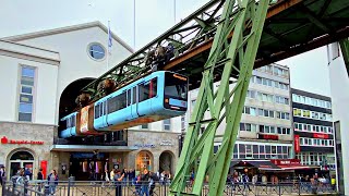 Schwebebahn Suspension Railway in Wuppertal Germany 🇩🇪  2023 [upl. by Jerome]