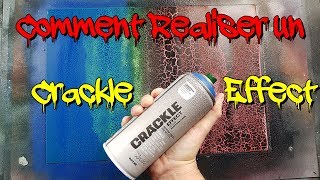 TUTO Comment Réaliser des Fissures  CRACKLE EFFECT SPRAY PAINT ART en français 🎨 [upl. by Artinak]