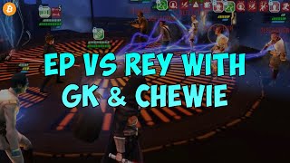 Emperor Palpatine vs Galactic Legend Rey GK Chewie amp a faster Hero Finn  Yes it still works [upl. by Humphrey]